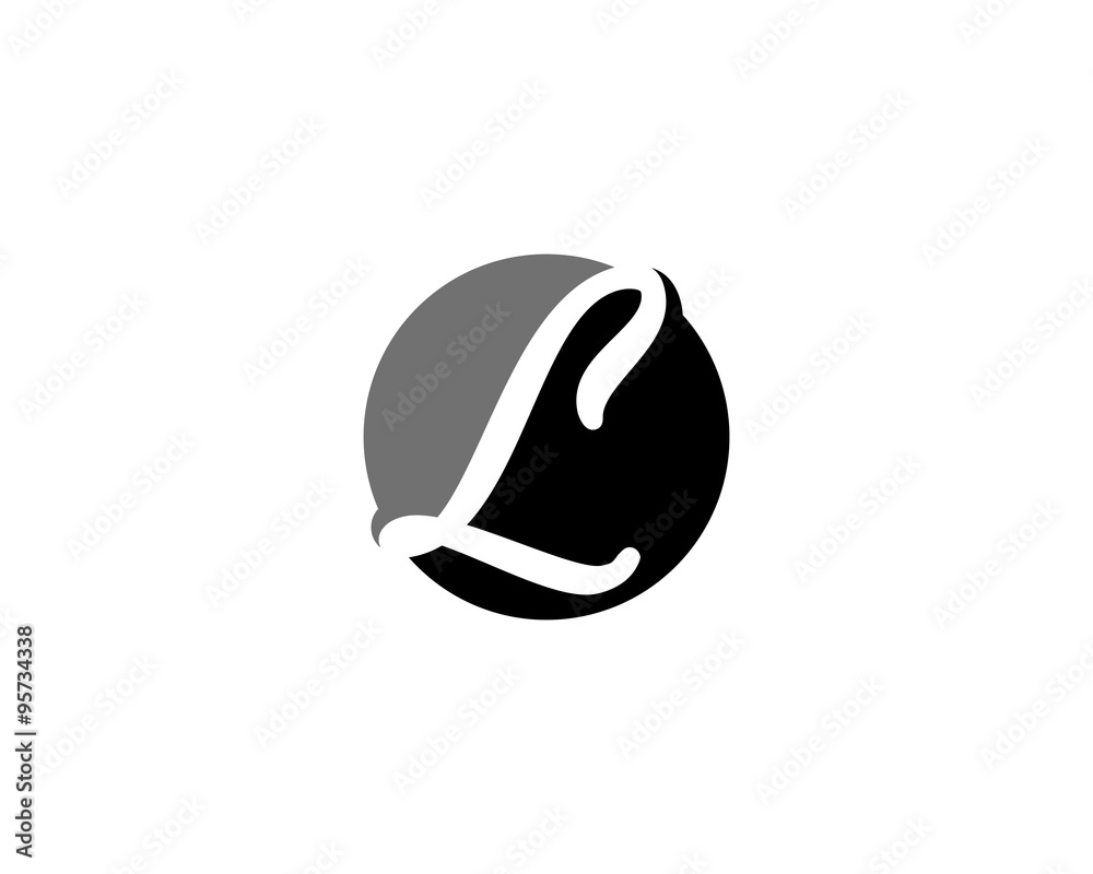 Fototapeta premium Elegant L Letter Logo Icon 1