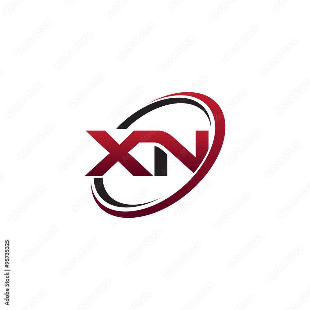 Modern Initial Logo Cirlce XN Modern Initial Logo Cirlce XN