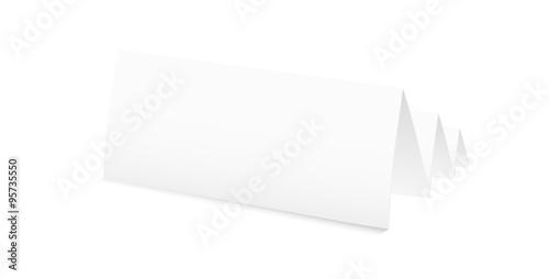 white blank folded paper