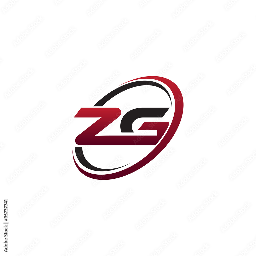Modern Initial Logo Circle ZG Modern Initial Logo Circle ZG