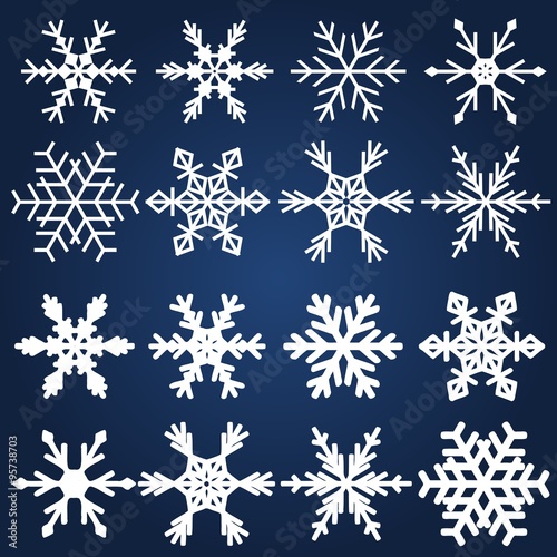 Snowflakes vector
