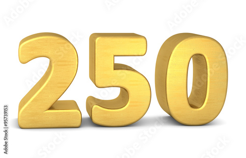 Obraz na płótnie zahl cipher 250 gold vertikal