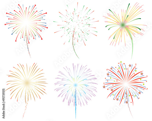 Fireworks vector illustration