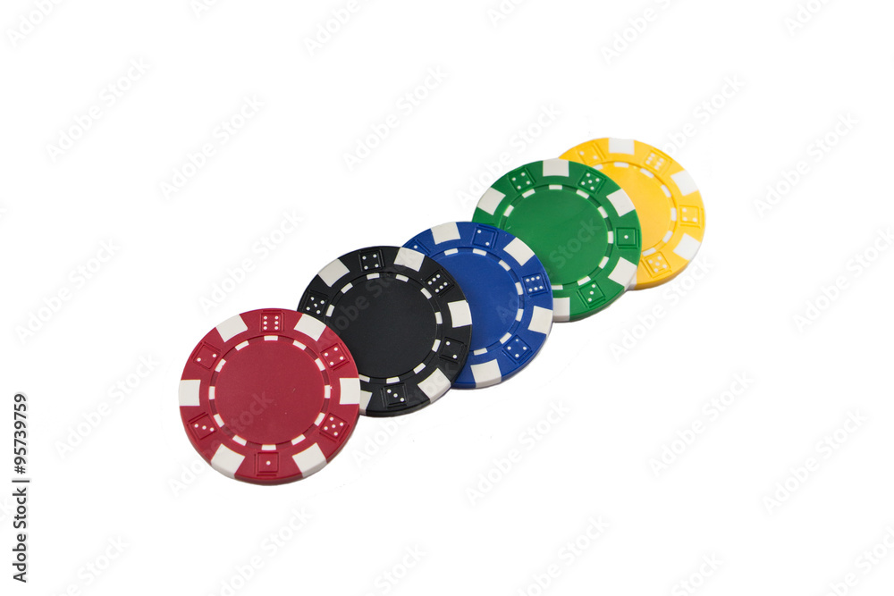 Stacks of Poker Chips and Casino chips isolated Stacks of Poker Chips and Casino chips isolated