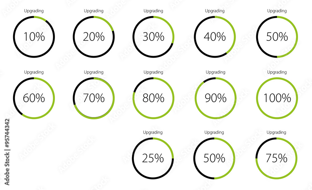 Either as 10 percent steps or 25 percent steps. Either as 10 percent steps or 25 percent steps.