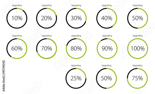 Either as 10 percent steps or 25 percent steps.