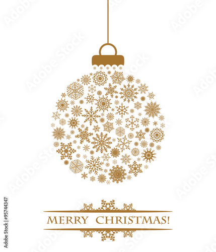 Christmas ball gold