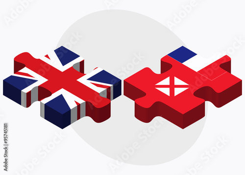United Kingdom and Wallis and Futuna Flags