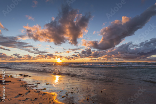 Lake Huron Beach at Sunset - Ontario, Canada