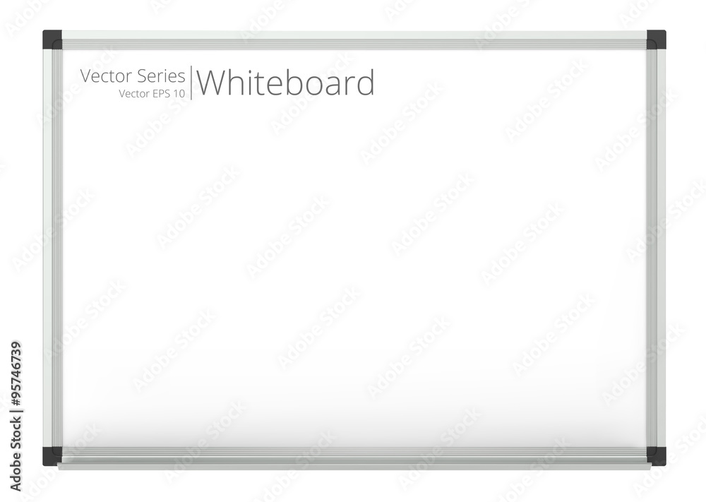 Vector Whiteboard. Classic Whiteboard, blank for copy space. Vector ...