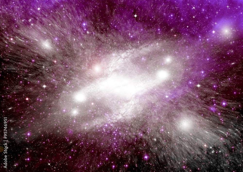 Stars, dust and gas nebula 