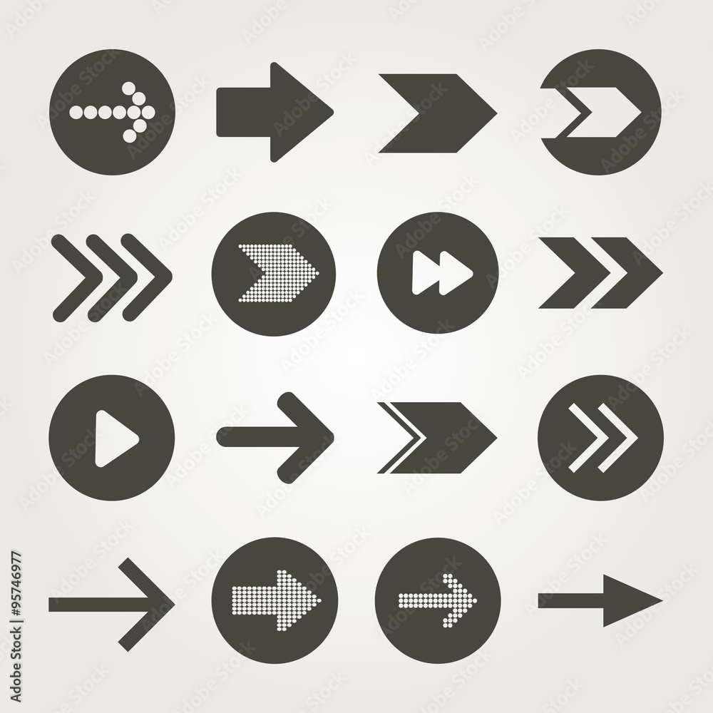Arrow shape design Arrow shape design