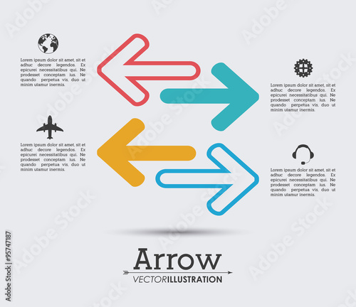 Arrow shape design 