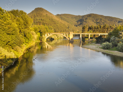Rio Nalón en Pravia. Asturias
