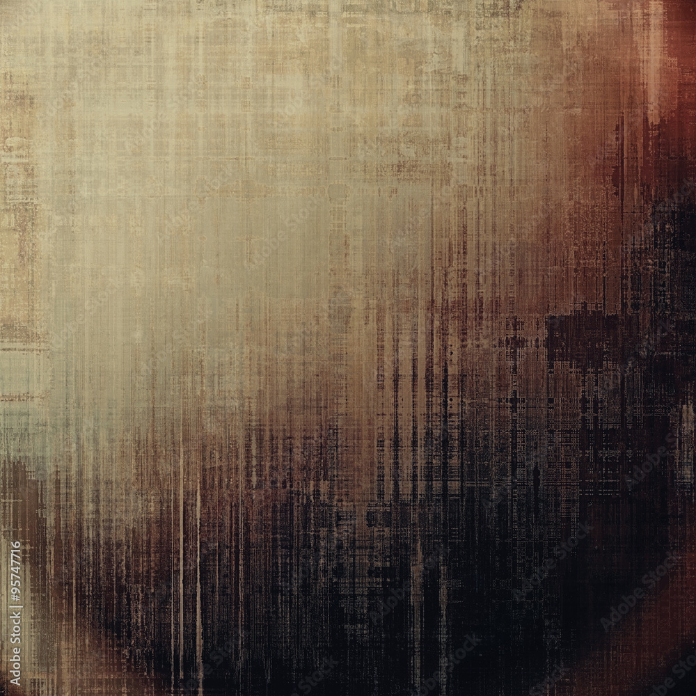 Grunge texture, distressed background. With different color patterns: yellow (beige); brown; gray; black