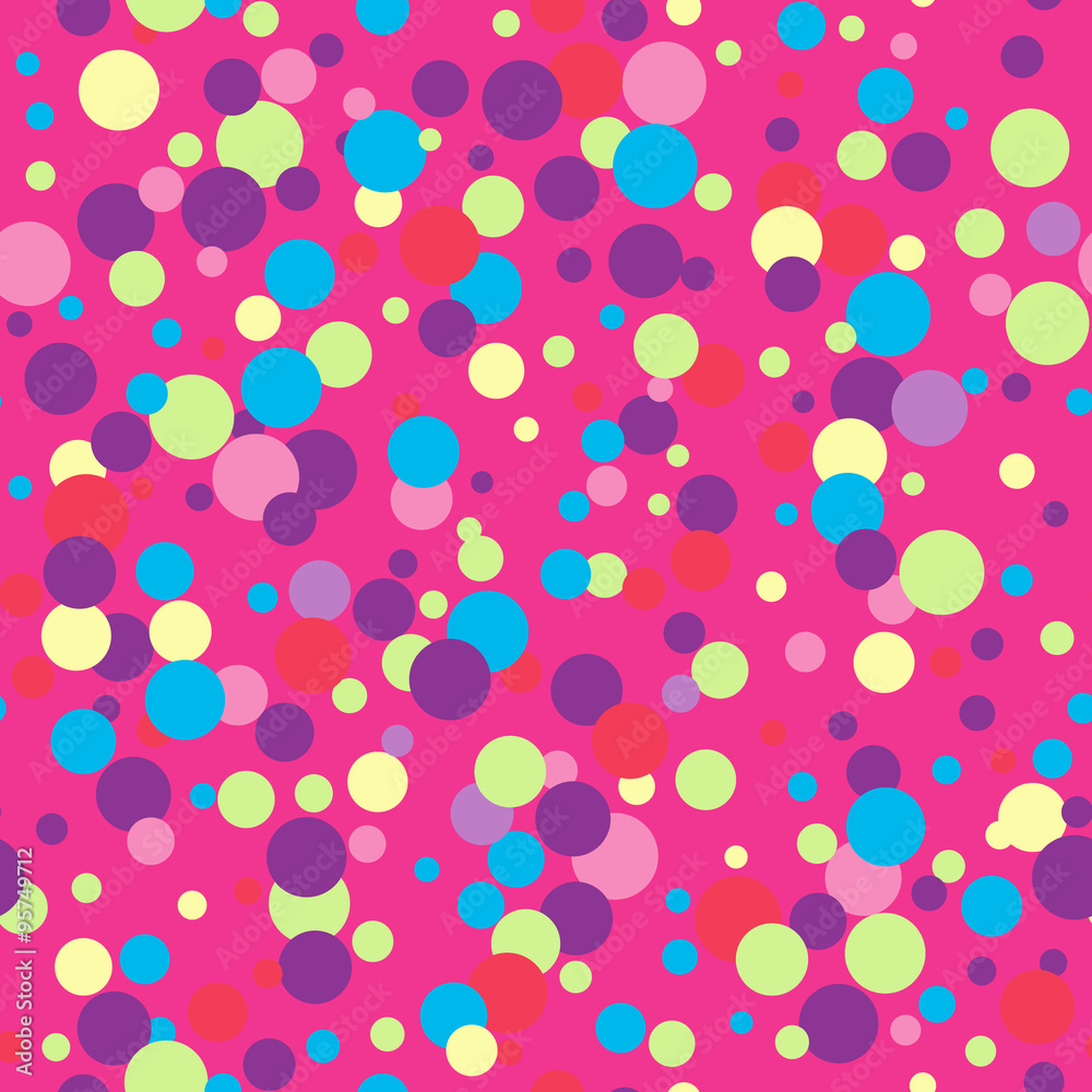 Seamless pattern with color circles. Polka dot. Seamless pattern with color circles. Polka dot.