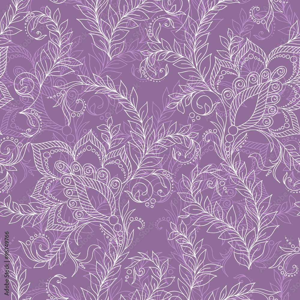 Henna Mehendi Tattoo Seamless Pattern