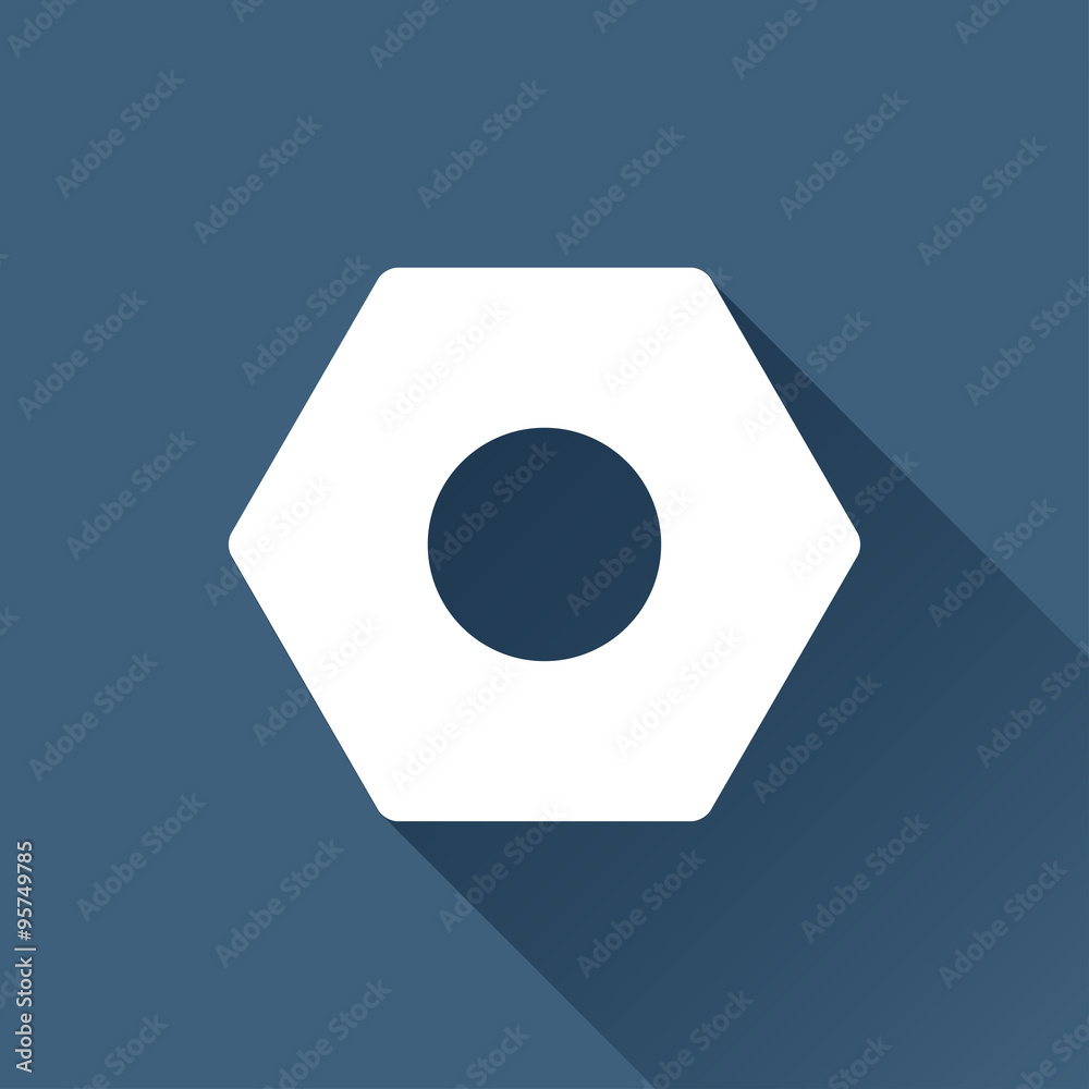 Vector nut icon Vector nut icon