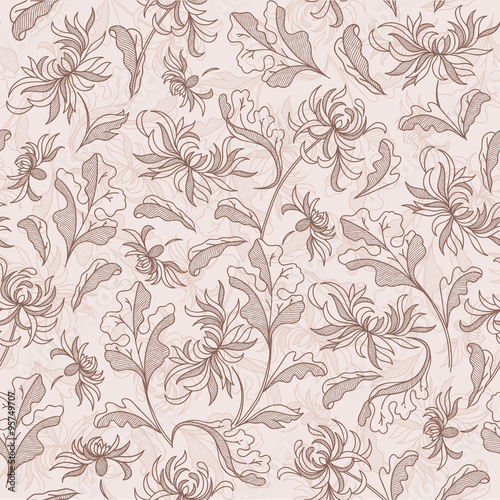wallpaper seamless vintage flower pattern