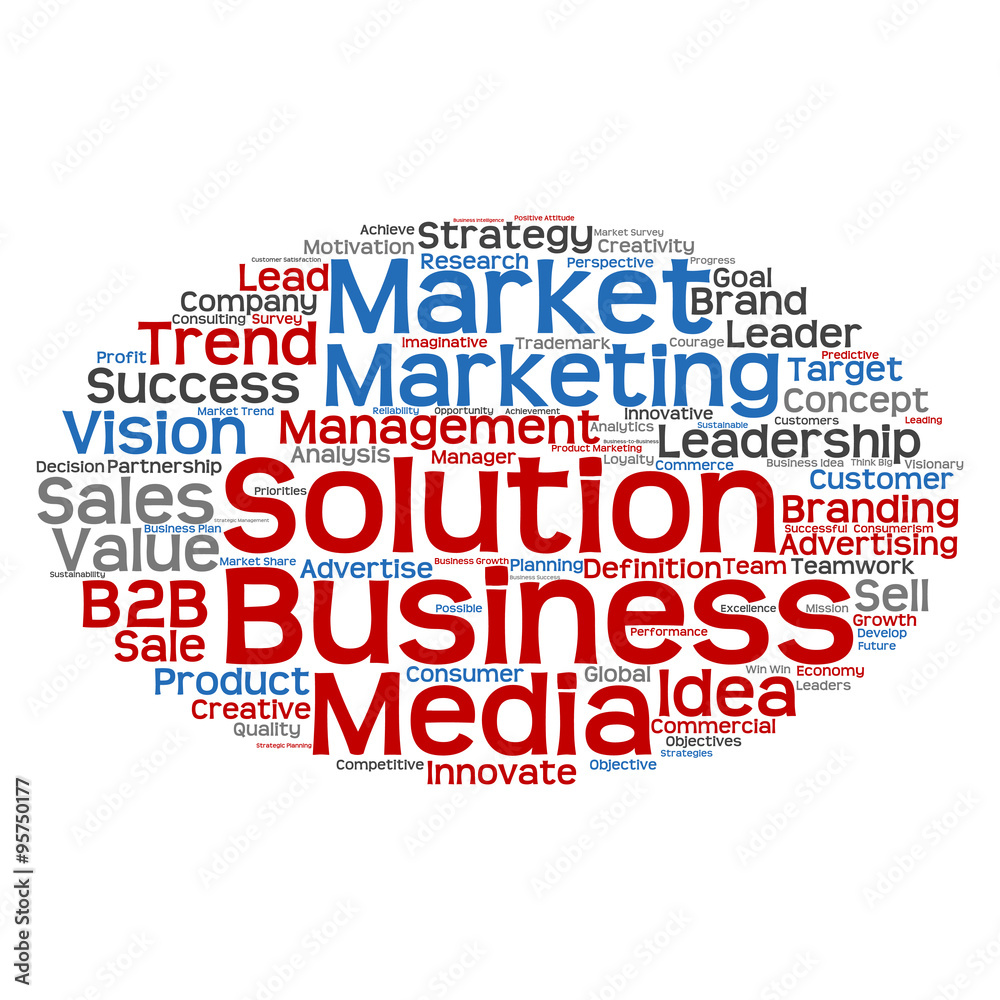 Conceptual business marketing word cloud Conceptual business marketing word cloud
