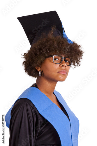 girl with graduation gown