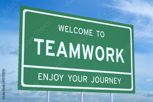 Welcome to Teamwork concept