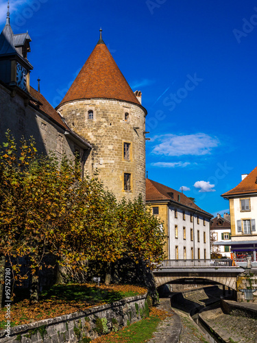 Beautiful tower of the Castle of Yverdon 5