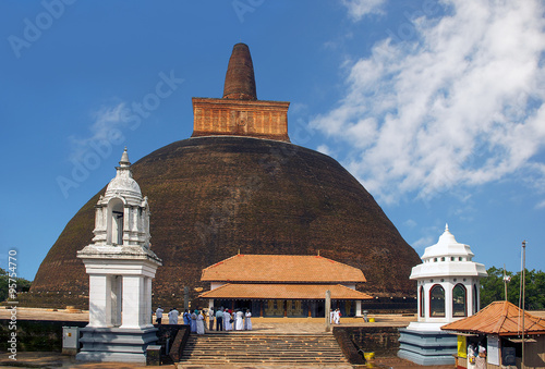 Sri Lanka. Anuradhapura. Abhayagiri Dagoba photo