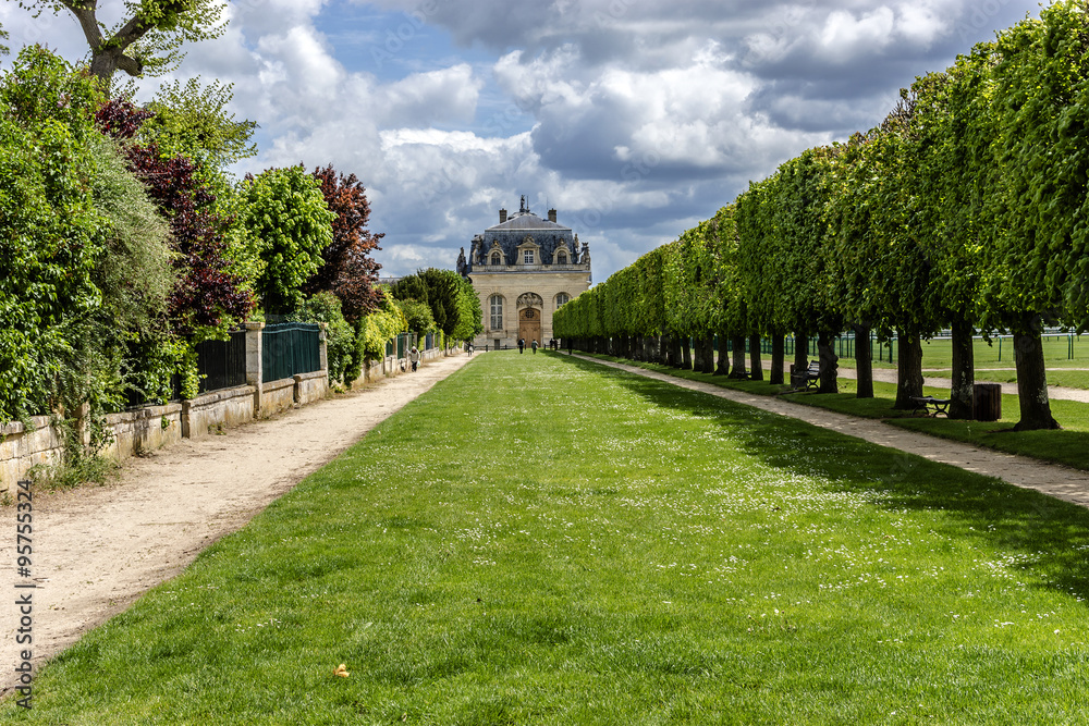Grand Stables. Famous Chateau de Chantilly (1560). Oise, France. Grand Stables. Famous Chateau de Chantilly (1560). Oise, France.