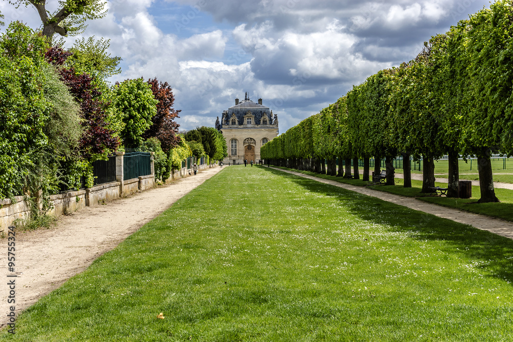 Grand Stables. Famous Chateau de Chantilly (1560). Oise, France.