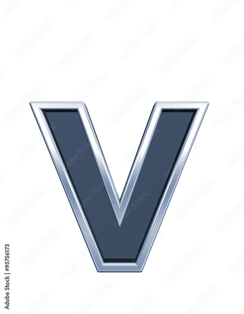 One lower case letter from grey glass with chrome frame alphabet set, isolated on white. Computer generated 3D photo rendering. One lower case letter from grey glass with chrome frame alphabet set, isolated on white. Computer generated 3D photo rendering.