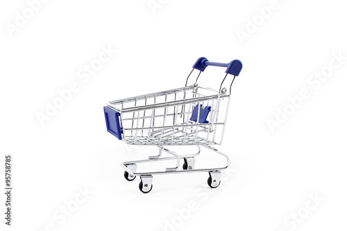 Shopping cart isolated on white background