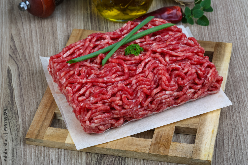 Minced beef meat