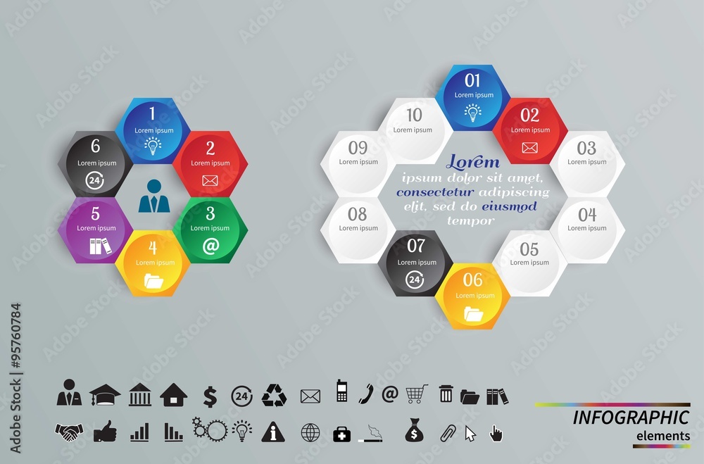 Vector Template for cycle diagram, graph, presentation and round chart
