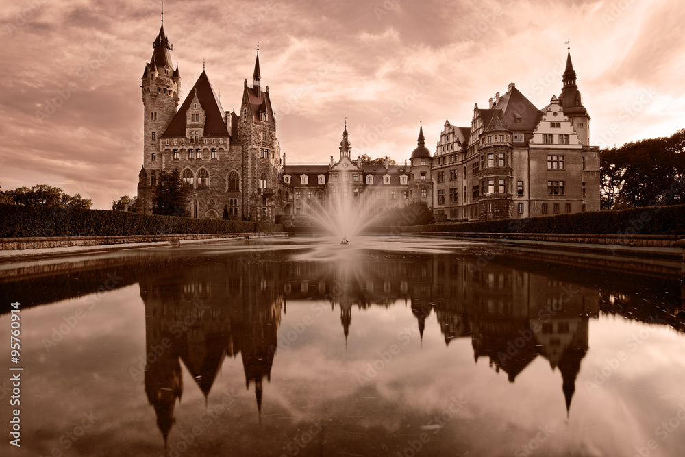 Fototapeta premium Castle Moszna, Poland