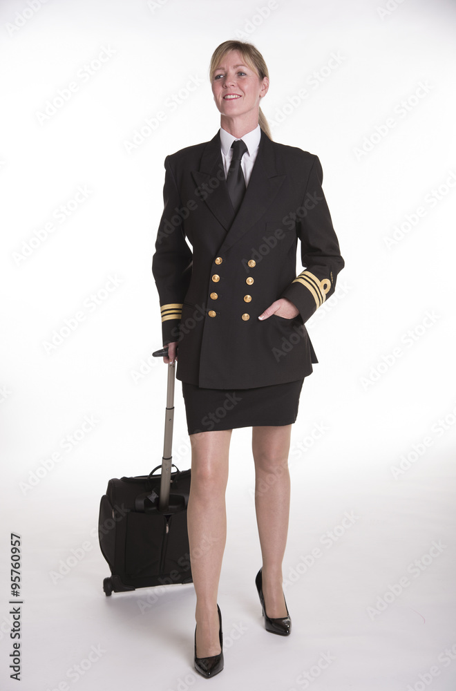 Female naval officer in uniform Female naval officer in uniform