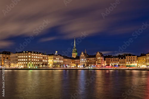 Stockholm Old Town at Night