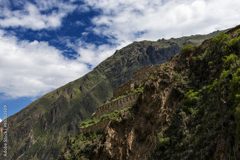 Ollantaytambo ruins, in the Sacred Valley, Peru Ollantaytambo ruins, in the Sacred Valley, Peru