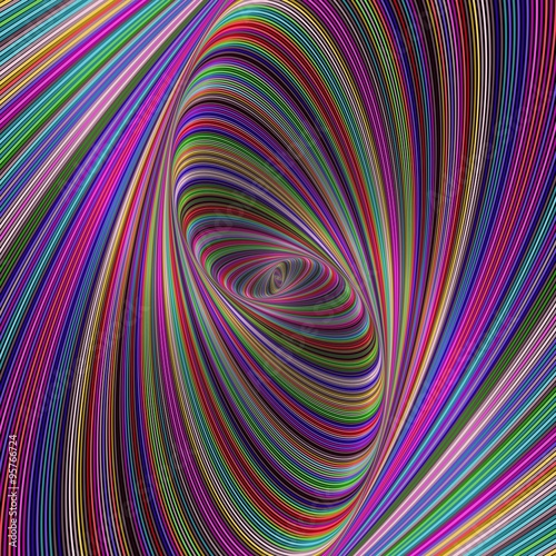 Psychedelic color ellipse background