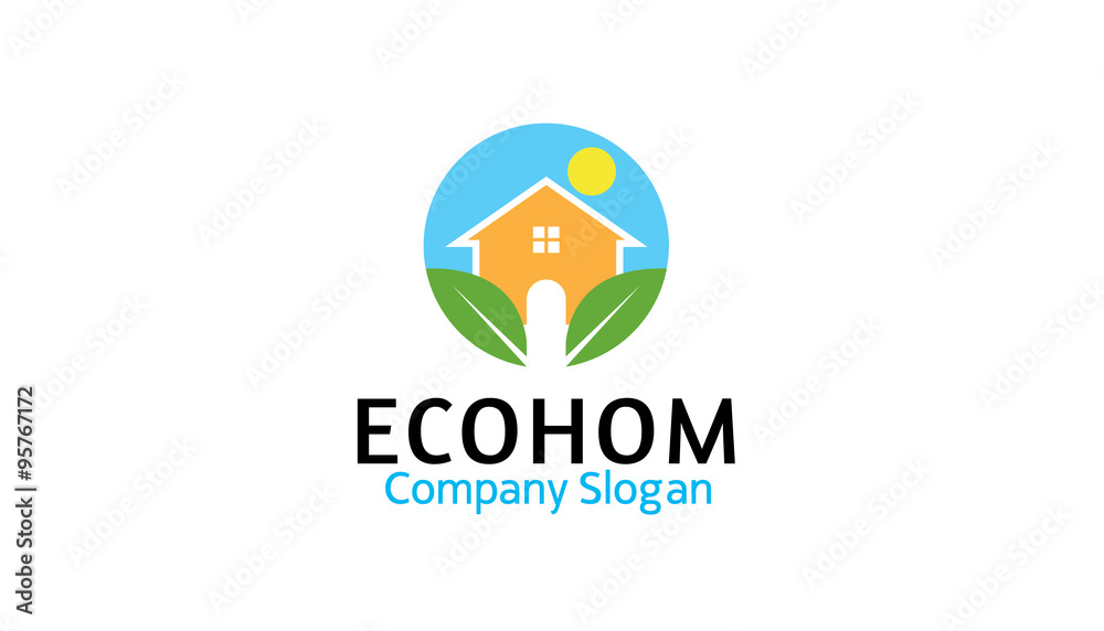 Eco hom Design Illustration Eco hom Design Illustration