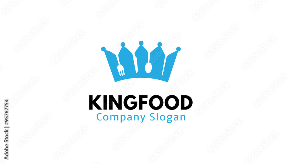 Fototapeta premium King Food Design Illustration
