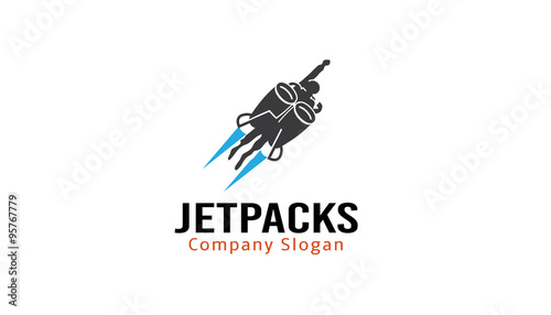 Jet Packs Design Illustration