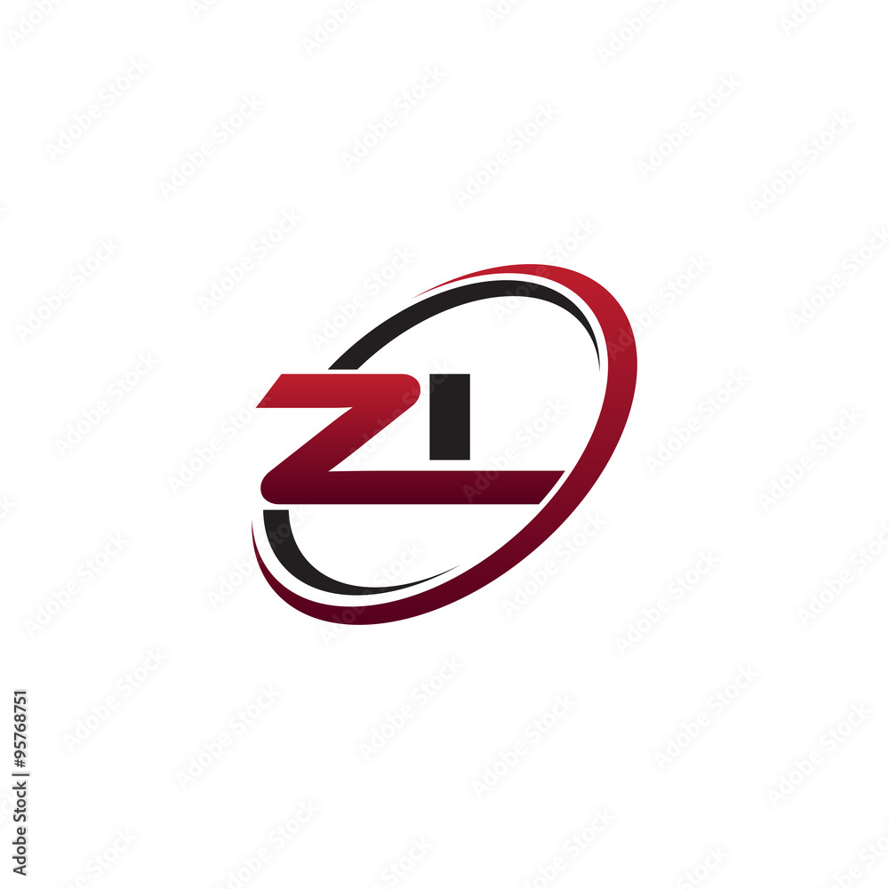Modern Initial Logo Circle ZL Modern Initial Logo Circle ZL