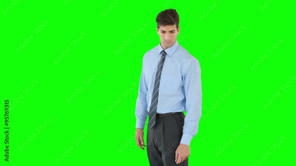 Businessman pointing with his finger Businessman pointing with his finger