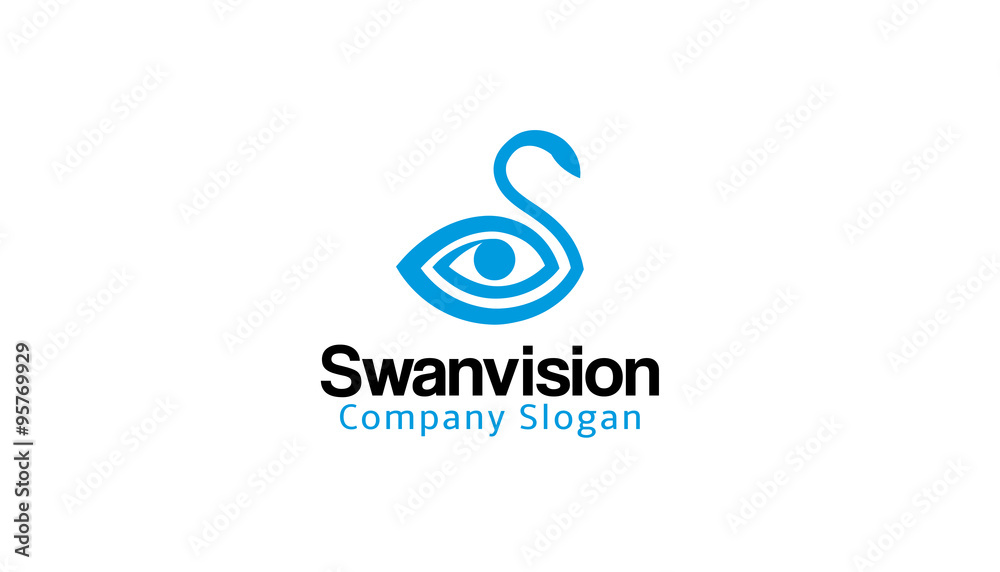 Swan Vesion Design Illustration Swan Vesion Design Illustration