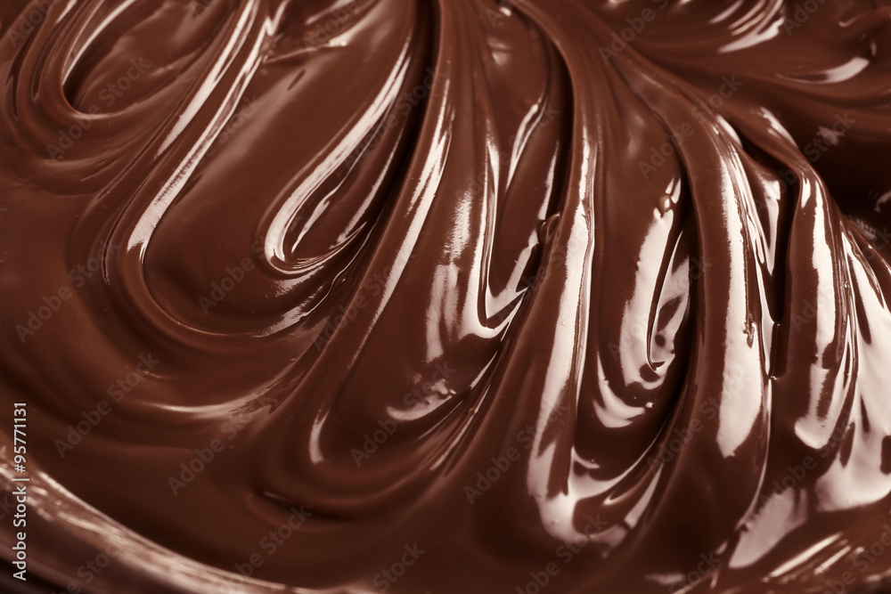 Background of melted milk chocolate, close-up Background of melted milk chocolate, close-up