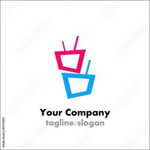 TV logo icon Vector