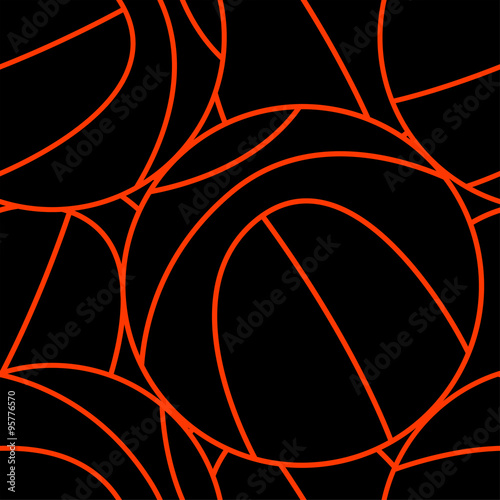 Basketball seamless pattern