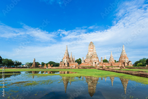 Temple Wat Chai Watthnaram in Ayutthaya © pojvistaimage