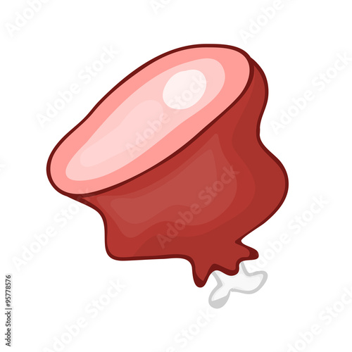 meat isolated illustration